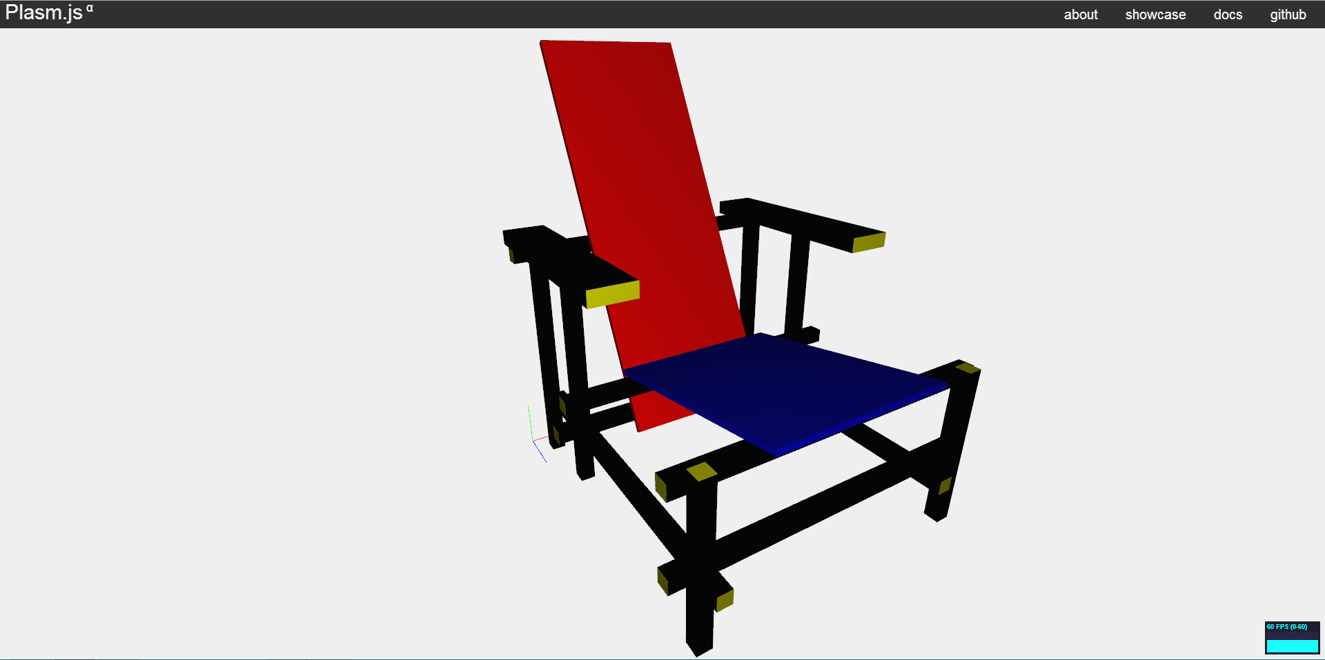 Red and Blue Chair Screenshot 1